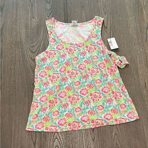 NWT Sleep Junkie Pajama Tank Top Bright Floral Print Size L